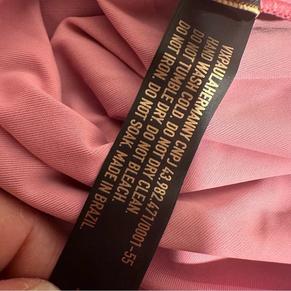 NWT Vix PaulaHermanny Solid Karen Cover Up Skirt in Pink. Light, Soft, Cooling M - Picture 10 of 16